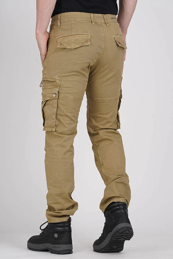 Lt Khaki Regular Fit Cargo Pant - Image 4