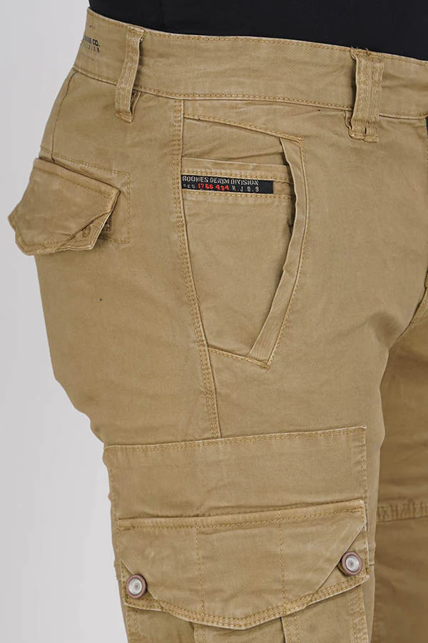 Lt Khaki Regular Fit Cargo Pant - Image 5
