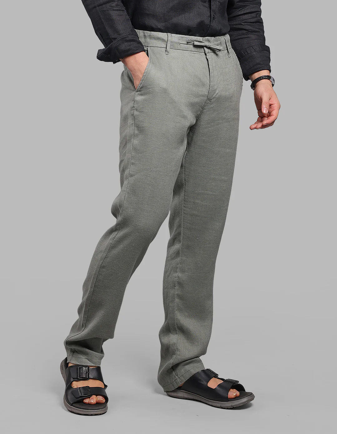 Army 100% Linen Chino Pant - Image 5