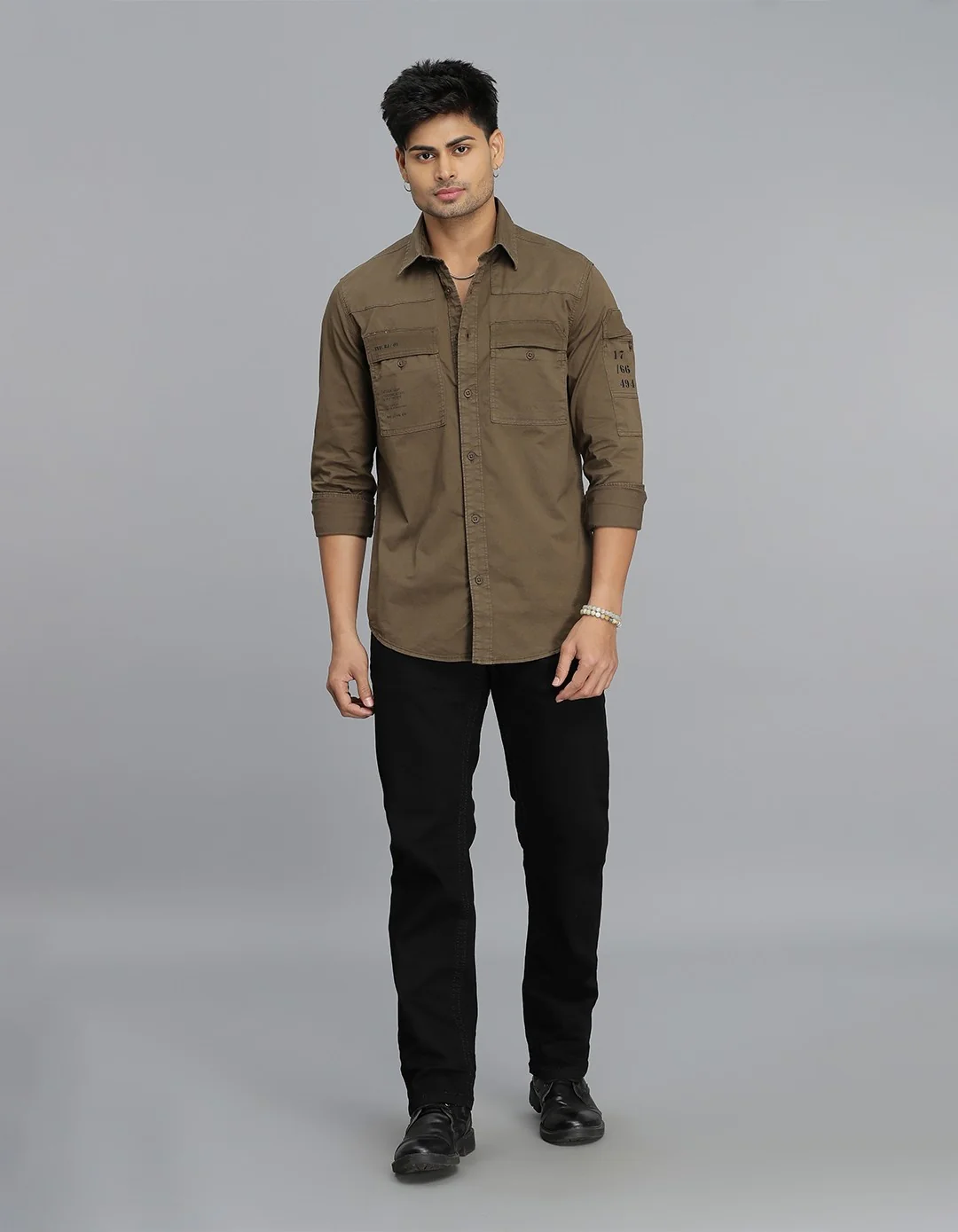 Bean Full Sleeves Cargo Shirt - Image 2