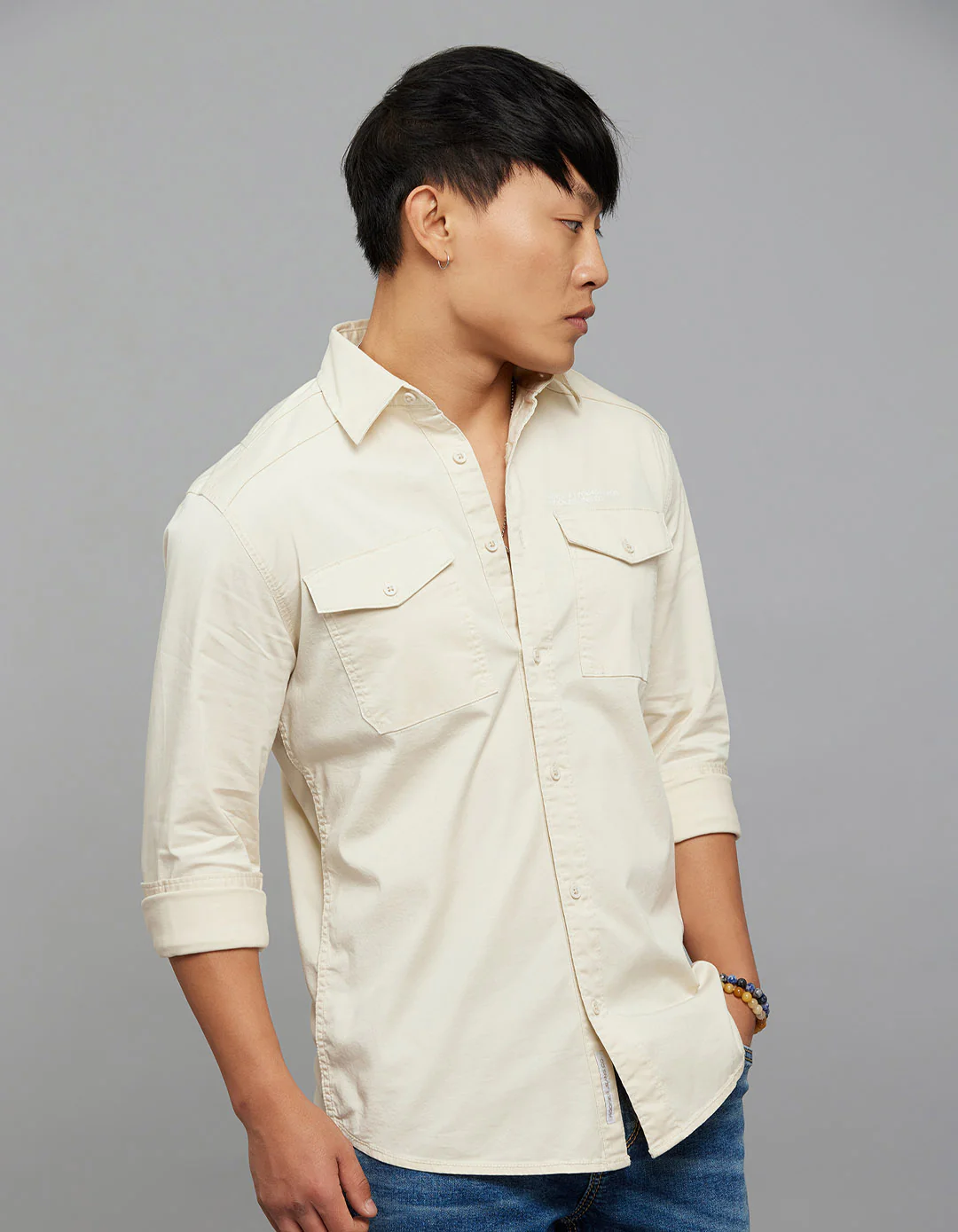 Birch Full Sleeves Cargo Shirt - Image 4