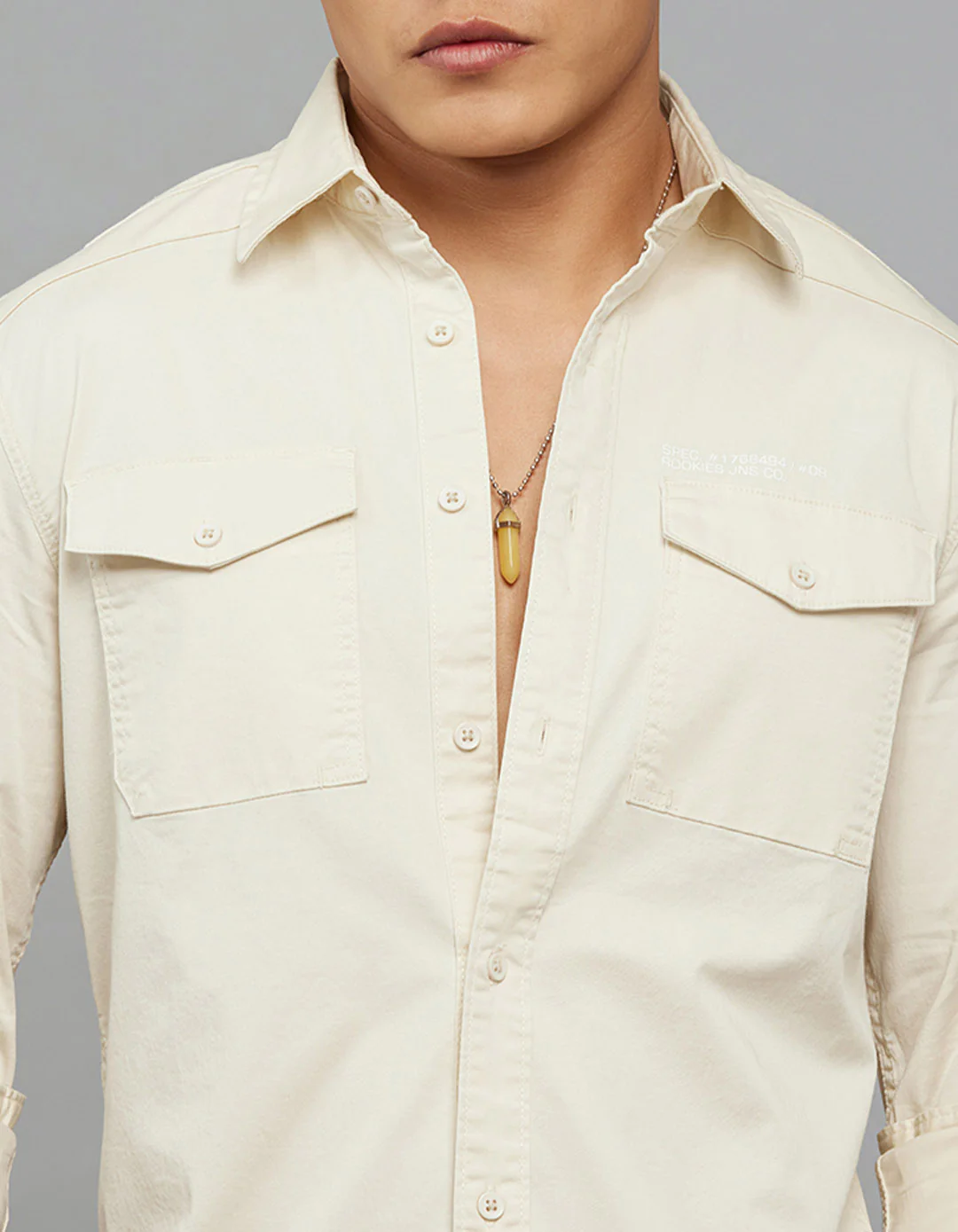 Birch Full Sleeves Cargo Shirt - Image 5