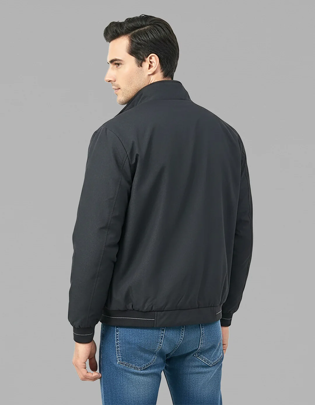 Black Full Sleeves Lightweight Jacket - Image 5