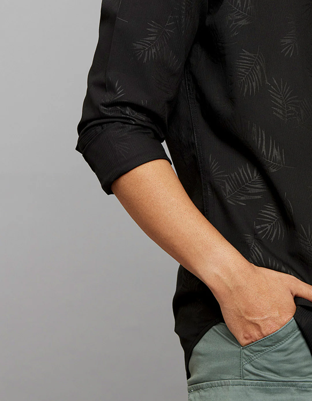 Black Full Sleeves Printed Shirt - Image 6