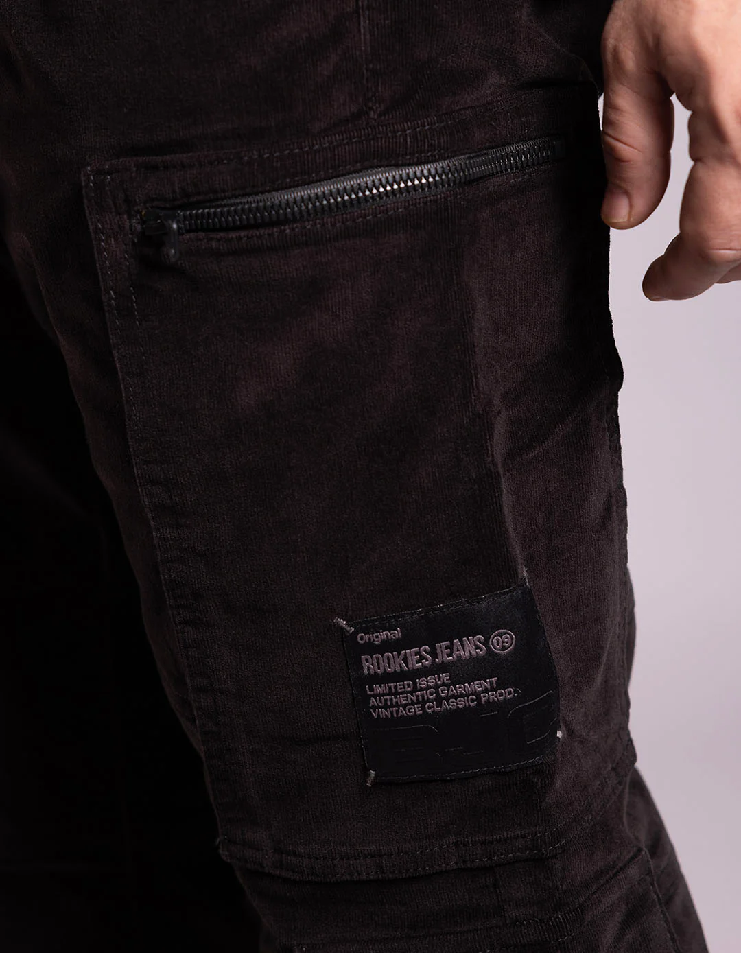 Black Regular Fit Cargo Pant - Image 3
