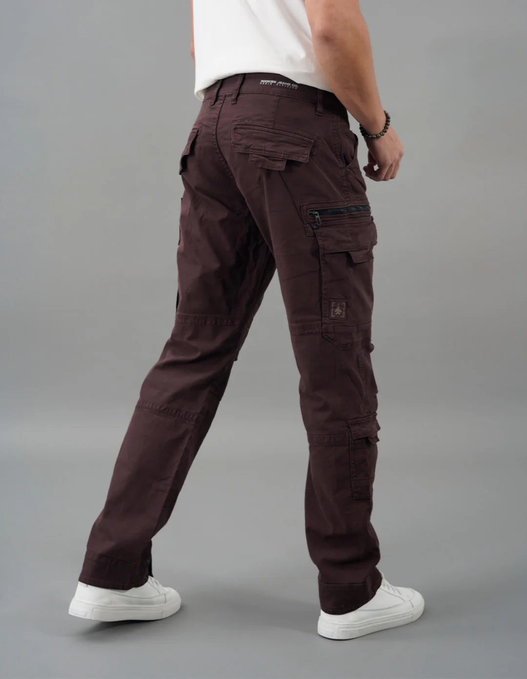 Brown Slim Fit Cargo Pant - Image 6