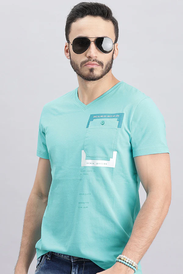 Capri Half Sleeve V Neck Tee - Image 6