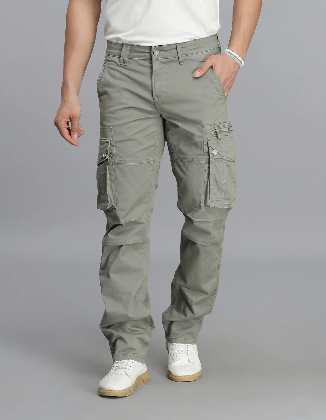 Cement Regular Fit Cargo Pant