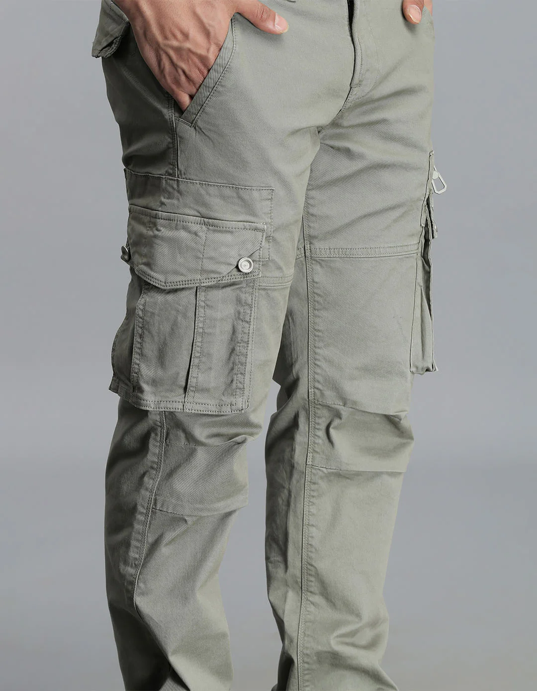 Cement Regular Fit Cargo Pant - Image 6