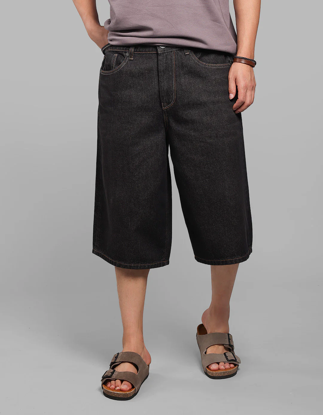 Charcoal Loose Fit Jorts