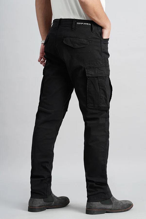 Charcoal Regular Fit Cargo Pant - Image 4