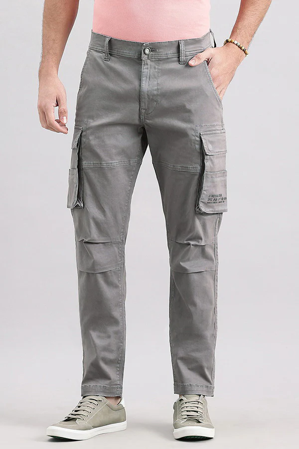 Clay Grey Regular Fit Cargo Pant