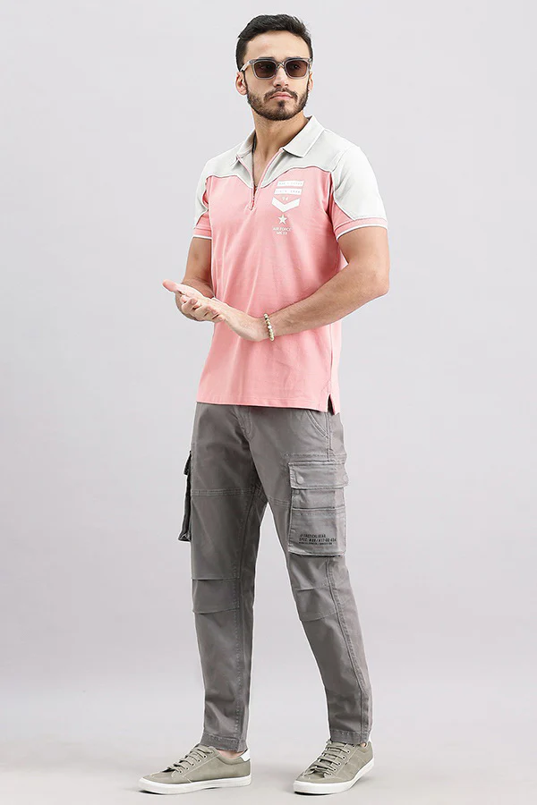 Clay Grey Regular Fit Cargo Pant - Image 2