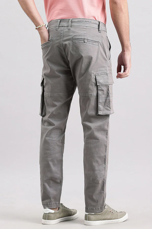 Clay Grey Regular Fit Cargo Pant - Image 5