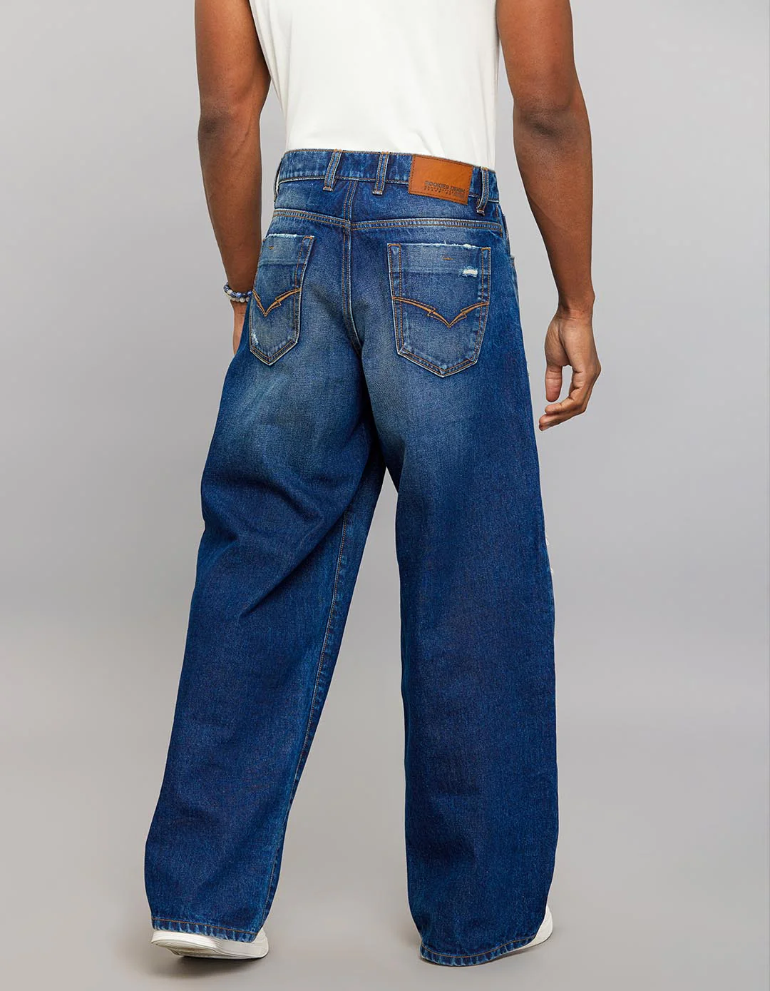 Dark Blue Extra Loose Fit Jeans - Image 6