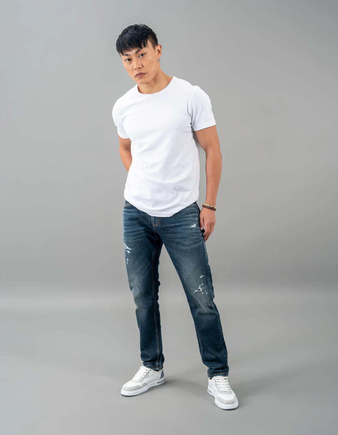 Dk Blue 5 Pocket Low-Rise Ankle Length Jeans - Image 2