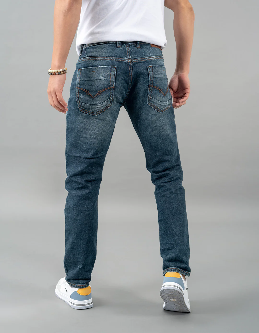 Dk Blue 5 Pocket Low-Rise Ankle Length Jeans - Image 5