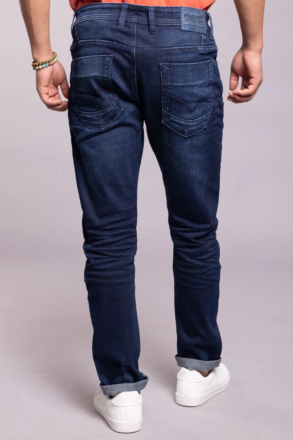 Dk Blue 5 Pocket Low-Rise Ankle Length Jeans - Image 5