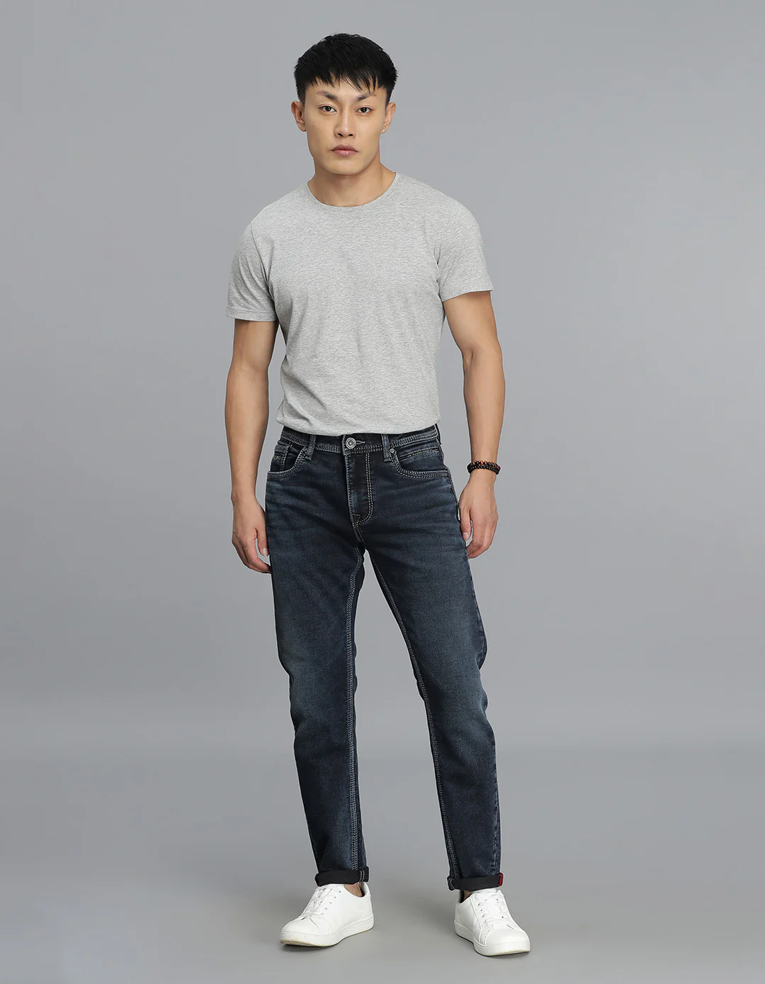 Dk Blue 5 Pocket Low-Rise Ankle Length Jeans - Image 2