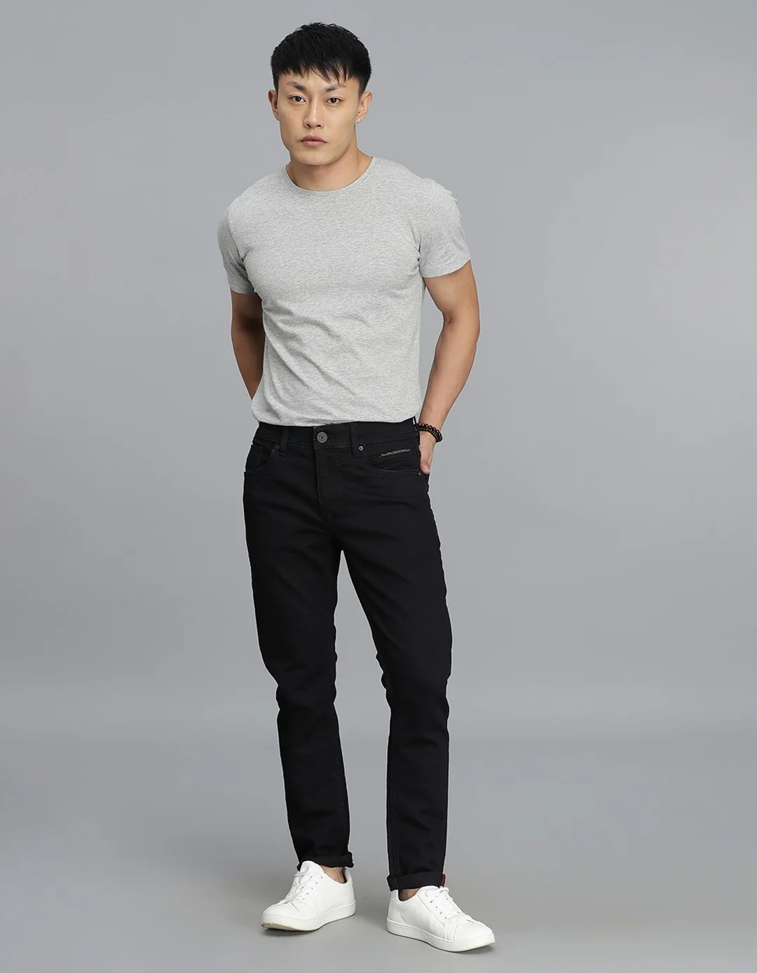 Dk Blue 5 Pocket Low-Rise Ankle Length Jeans - Image 2