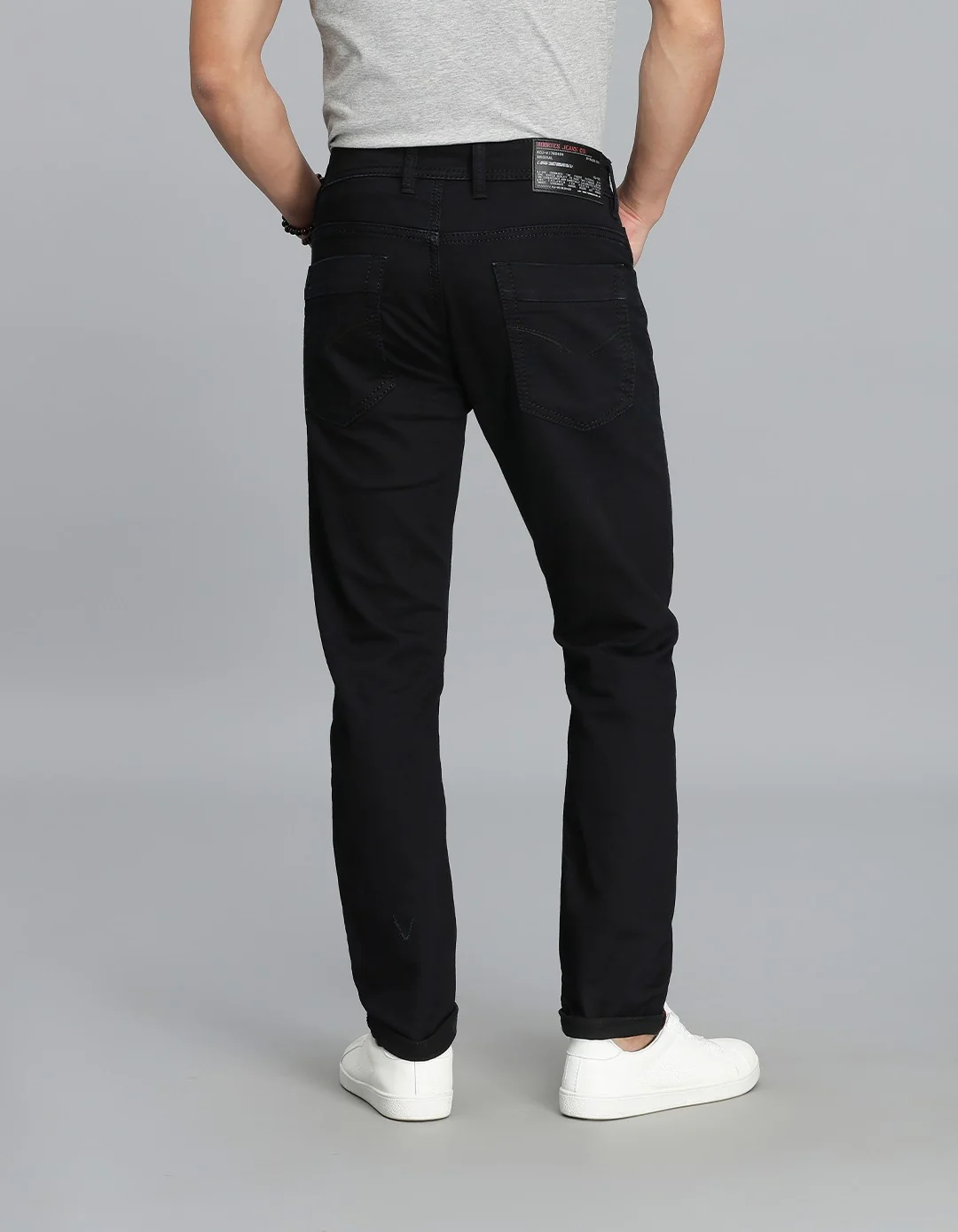 Dk Blue 5 Pocket Low-Rise Ankle Length Jeans - Image 5