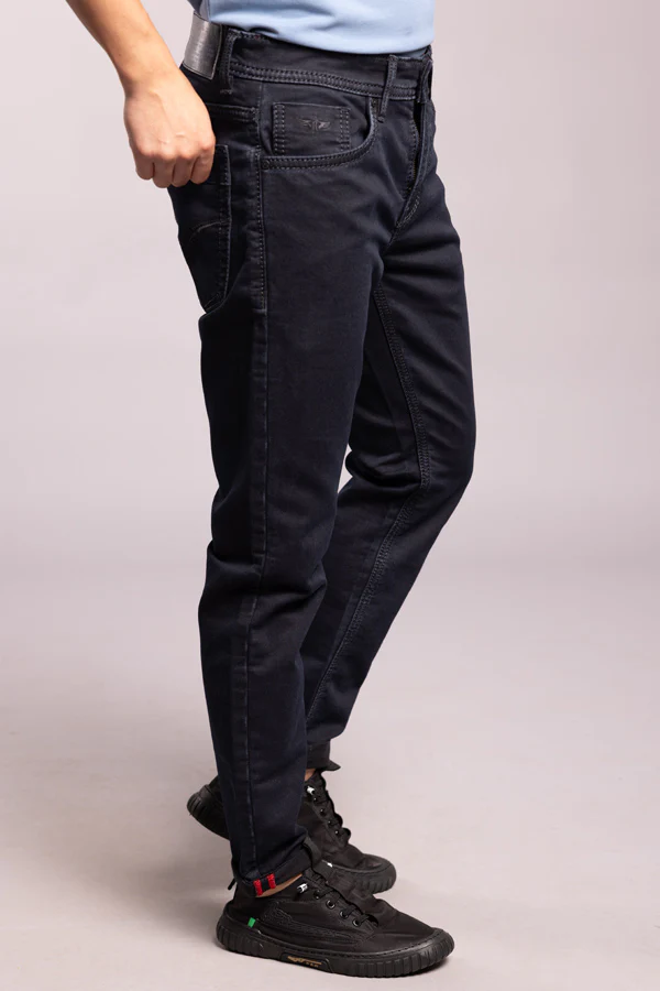 Dk Blue 5 Pocket Low-Rise Ankle Length Jeans - Image 4