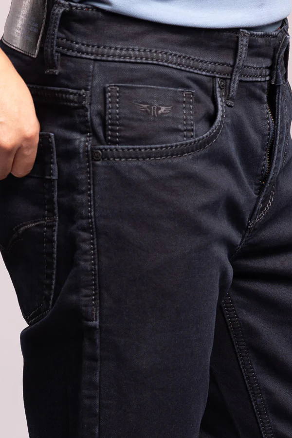 Dk Blue 5 Pocket Low-Rise Ankle Length Jeans - Image 6