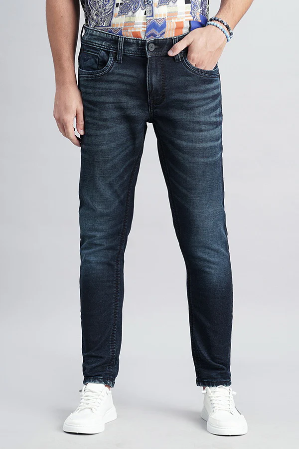Dk Blue 5 Pocket Low-Rise Ankle Length Jeans