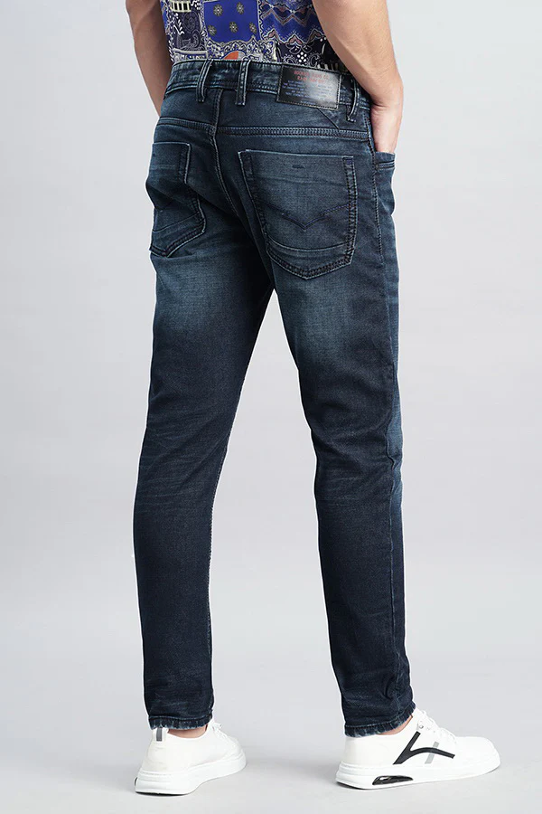 Dk Blue 5 Pocket Low-Rise Ankle Length Jeans - Image 4