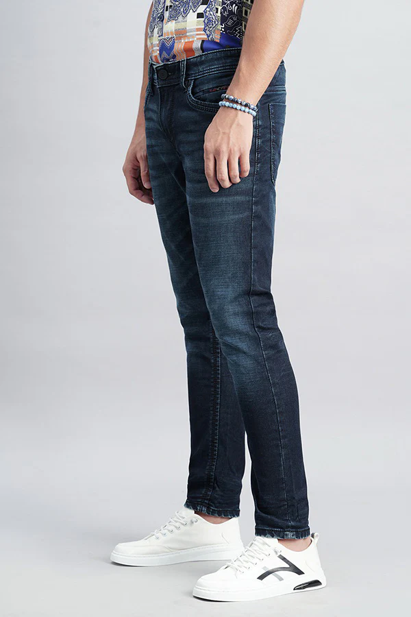 Dk Blue 5 Pocket Low-Rise Ankle Length Jeans - Image 5