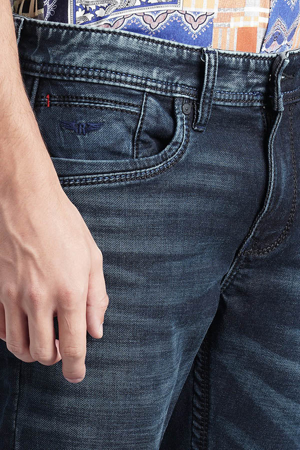 Dk Blue 5 Pocket Low-Rise Ankle Length Jeans - Image 6