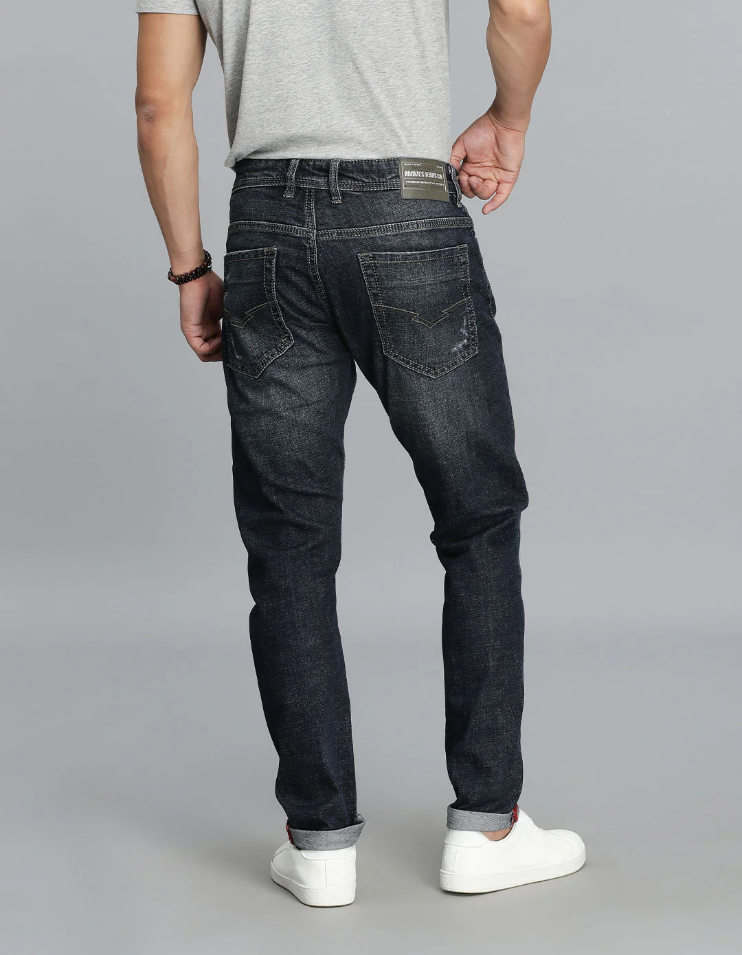 Dk Blue 5 Pocket Low-Rise Ankle Length jeans - Image 5