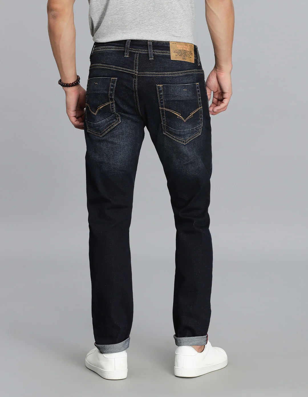 Dk Blue 5 Pocket Low-Rise Ankle Length jeans - Image 5