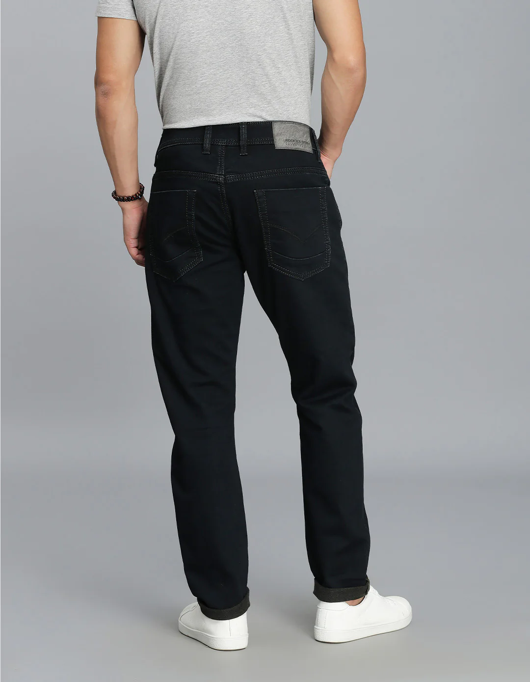 Dk Blue 5 Pocket Low-Rise Ankle Length Jeans - Image 4