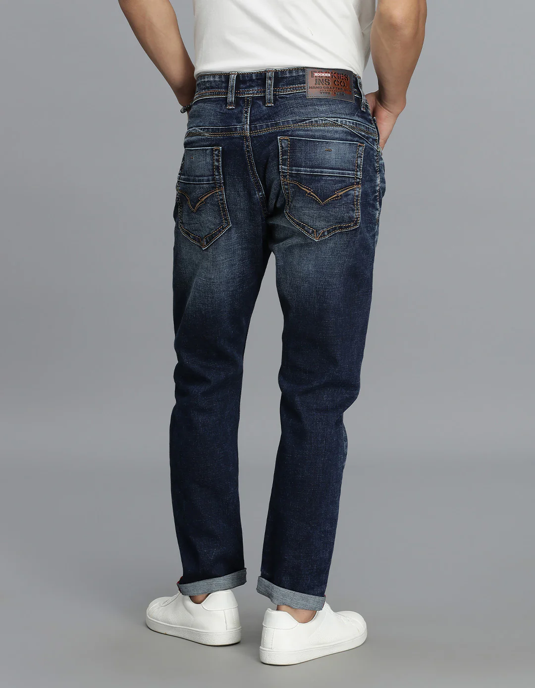Dk Blue 5 Pocket Low-Rise Ankle Length jeans - Image 5