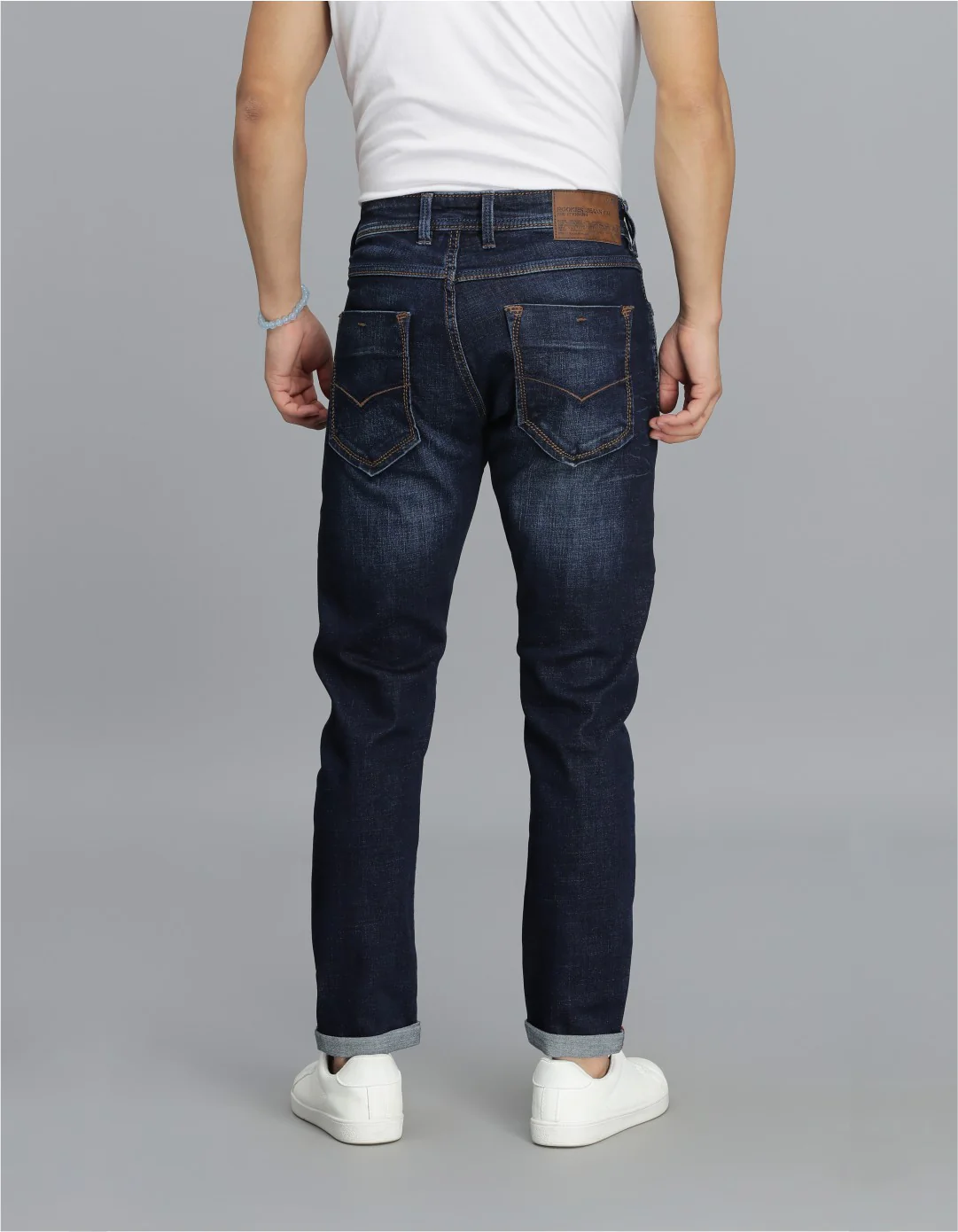 Dk Blue 5 Pocket Low-Rise Ankle Length jeans - Image 5