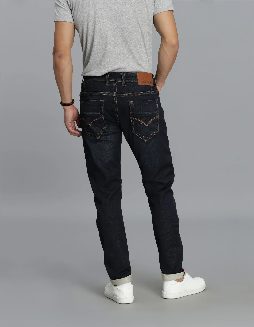 Dk Blue 5 Pocket Low-Rise Ankle Length jeans - Image 5