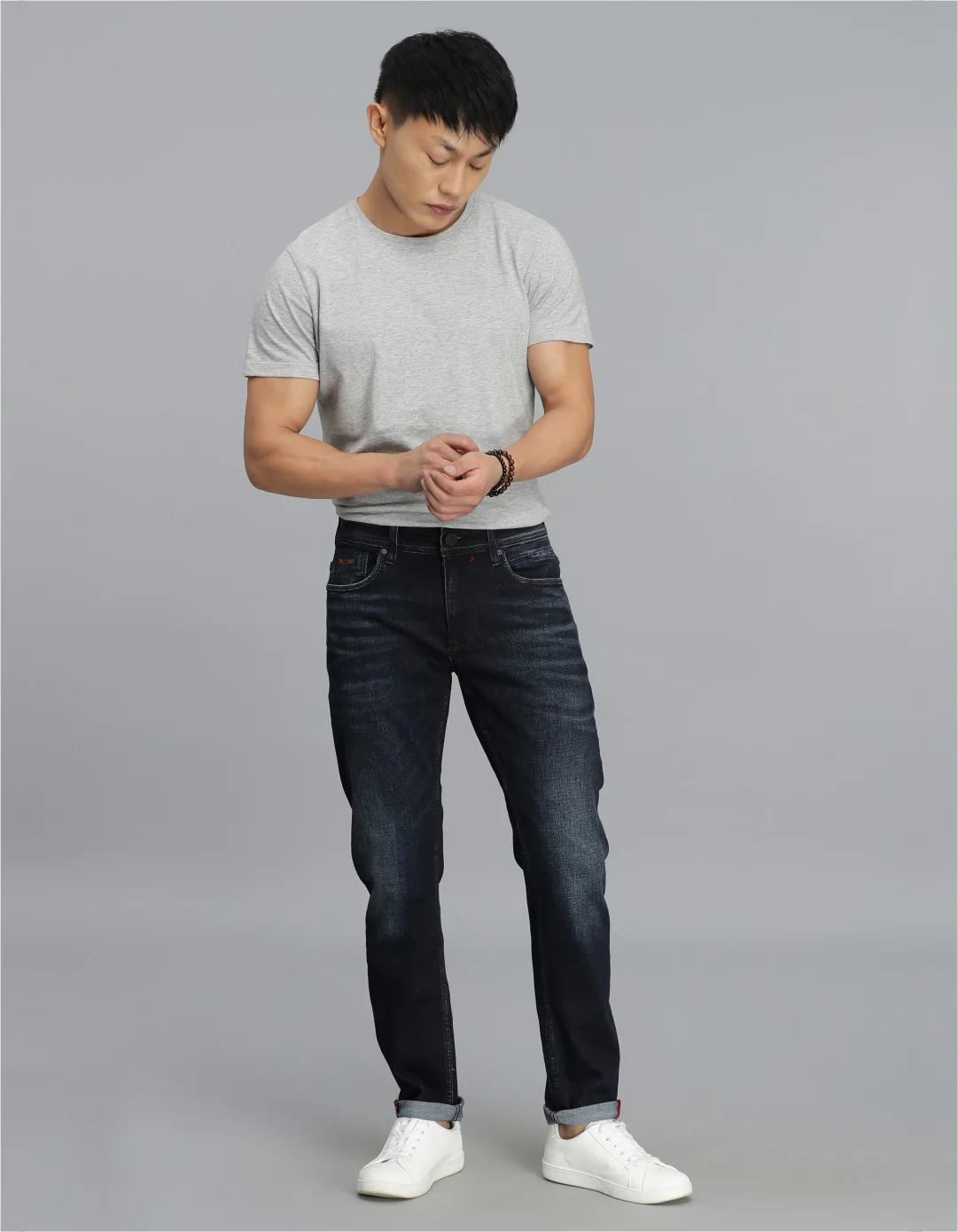 Dk Blue 5 Pocket Low-Rise Ankle Length jeans - Image 2