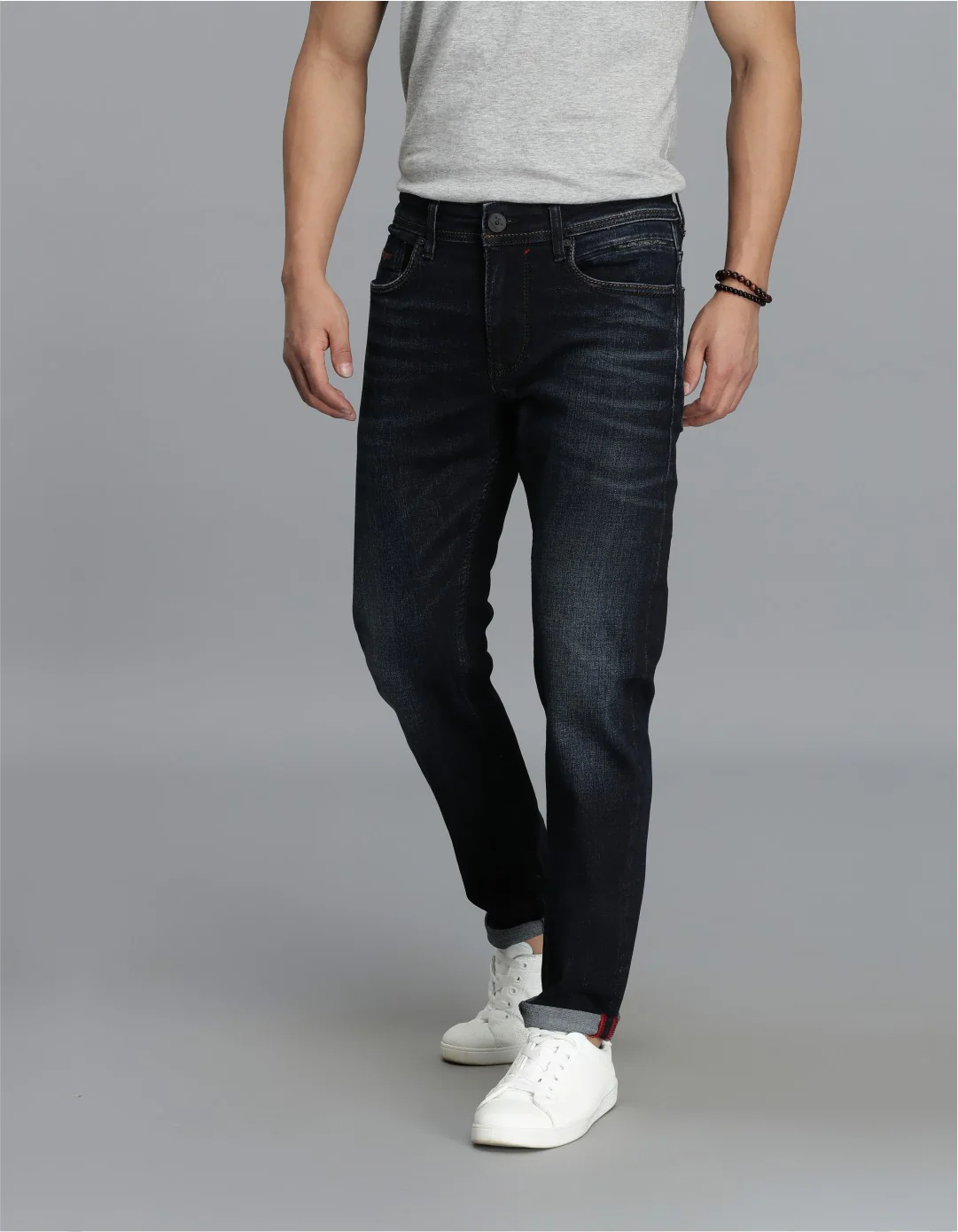 Dk Blue 5 Pocket Low-Rise Ankle Length jeans - Image 3