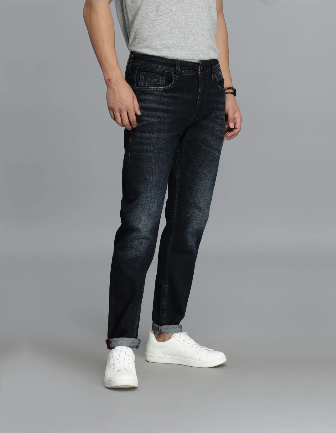 Dk Blue 5 Pocket Low-Rise Ankle Length jeans - Image 4