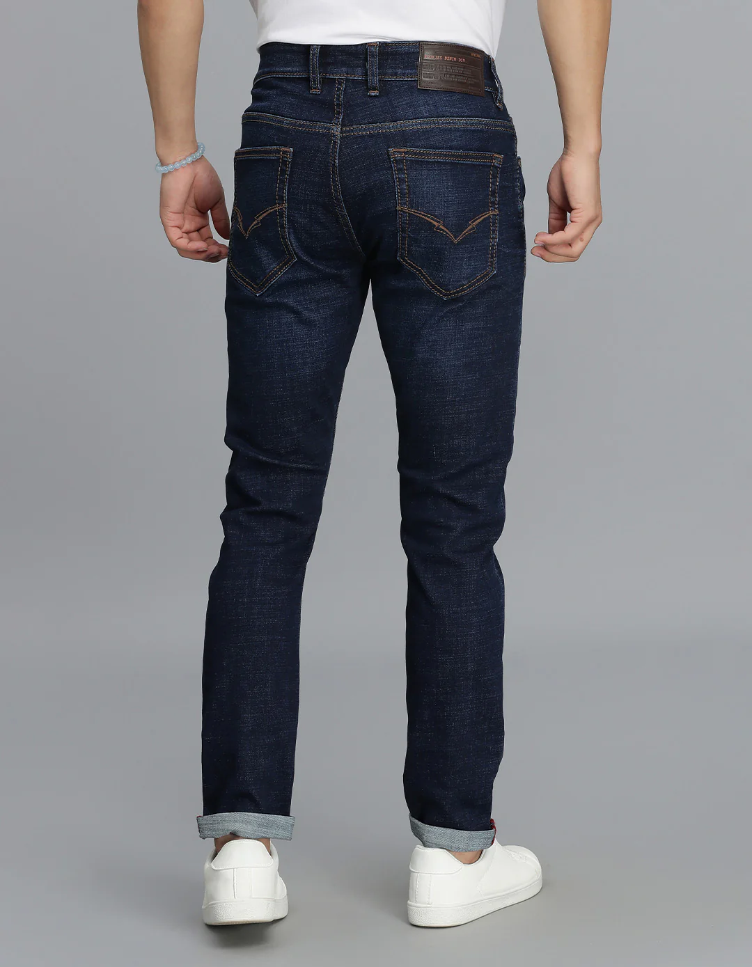 Dk Blue 5 Pocket Low-Rise Ankle Length Jeans - Image 5