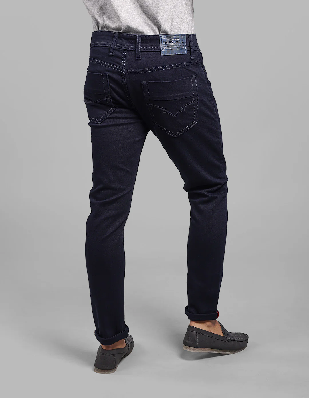 Dk Blue 5 Pocket Low-Rise Ankle Length Stretch Jeans - Image 5
