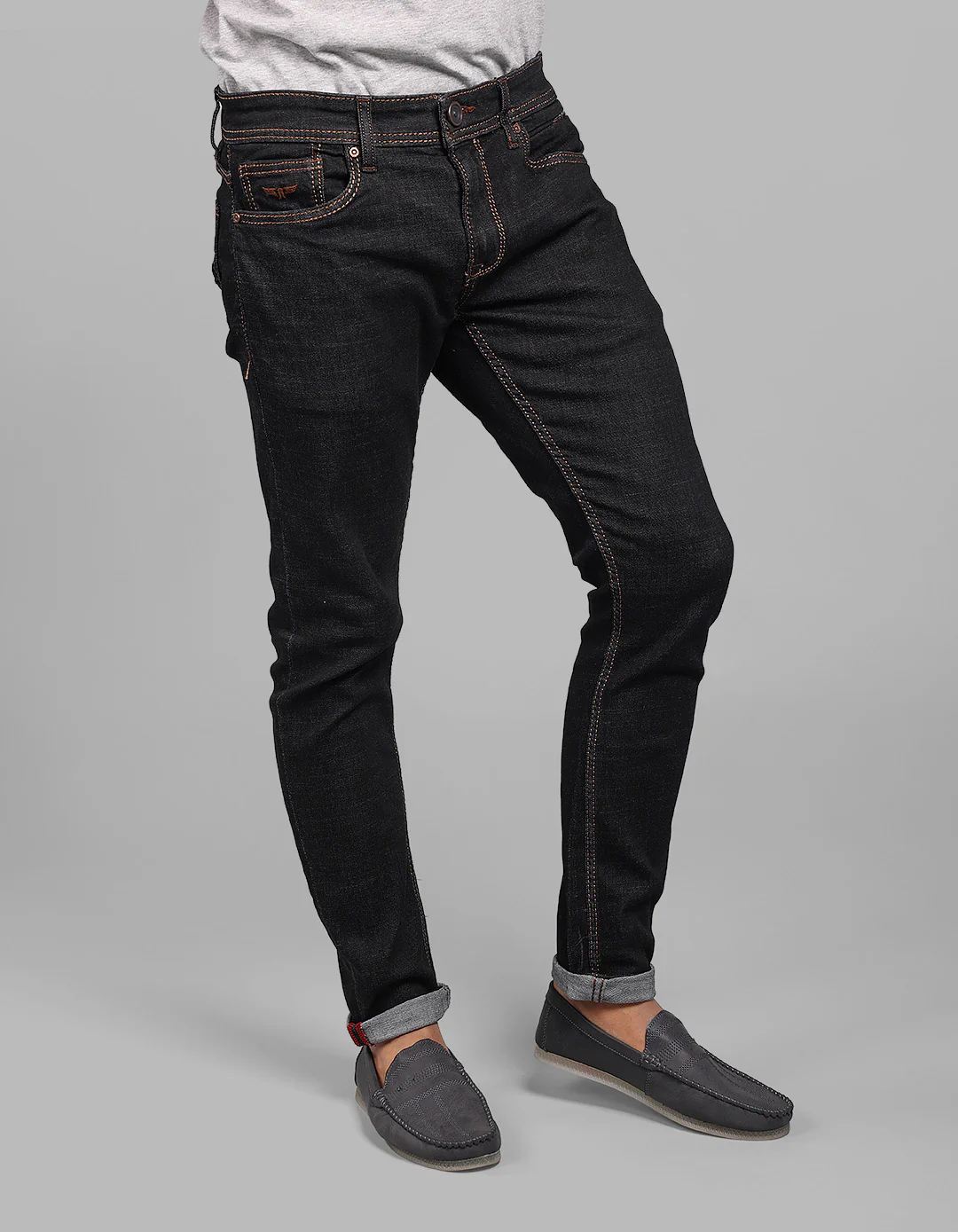 Dk Blue 5 Pocket Low-Rise Ankle Length Stretch Jeans - Image 4