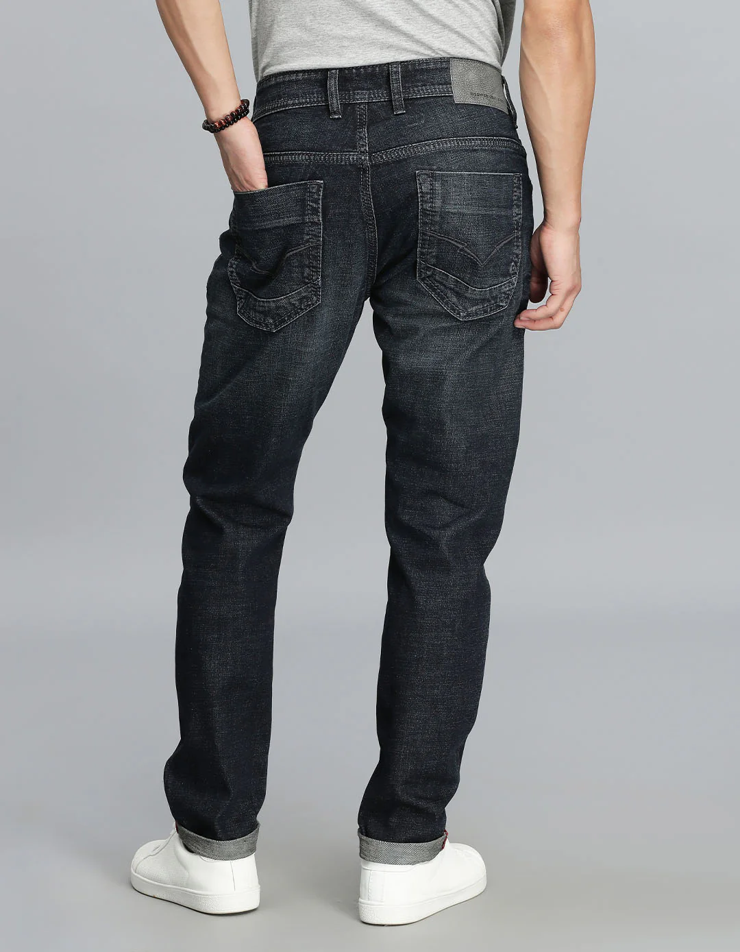 Dk Blue 5 Pocket Low-Rise Ankle Length Jeans - Image 5