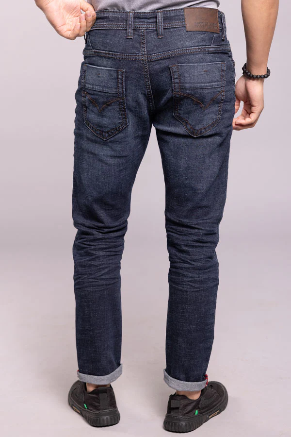 Dk Blue 5 Pocket Low-Rise Ankle Length Jeans - Image 6