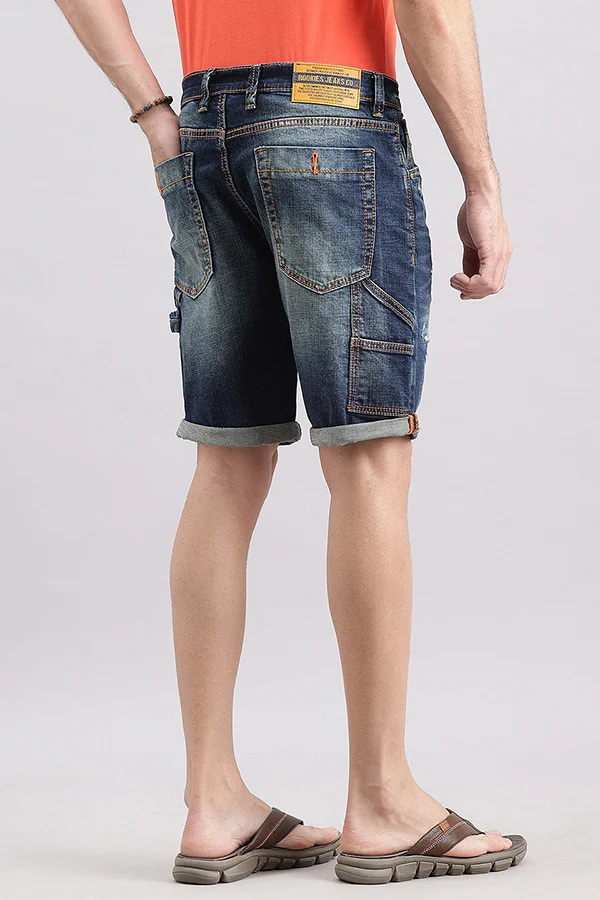 Dk Blue Carpenter Denim Short - Image 4