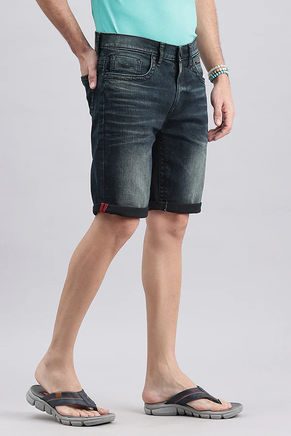 Dk Blue Denim Short - Image 3