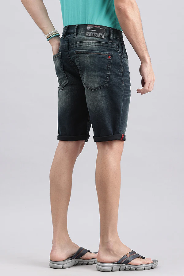 Dk Blue Denim Short - Image 4