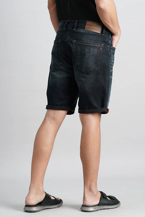 Dk Blue Denim Short - Image 4