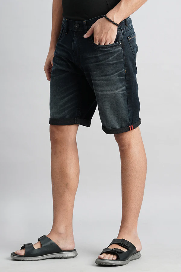 Dk Blue Denim Short - Image 5